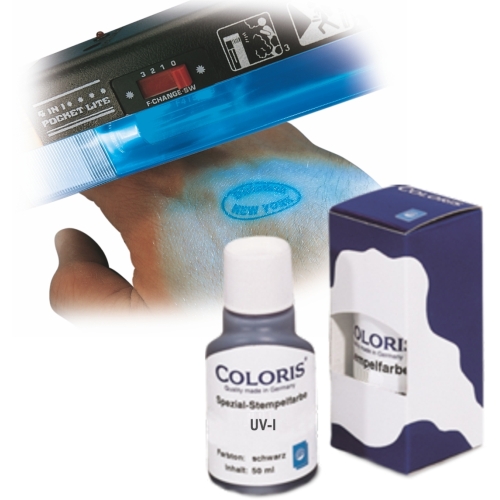 Inchiostro speciale UV ultravioletto - 50ml (COLORIS UV-I)